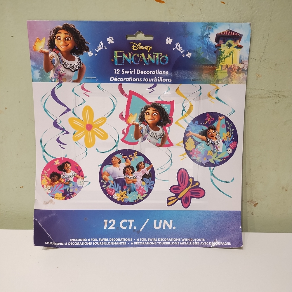 NWT Disney Encanto 12 CT Dangle Decorations Birthday Party Supplies Movie Theme